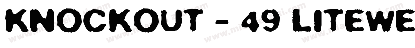Knockout - 49 Litewe字体转换